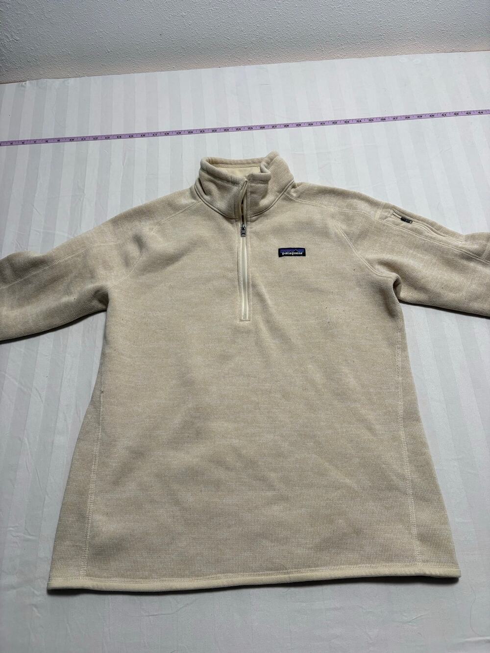 Patagonia Better Sweater 1/4 Zip Fleece Pullover Oatmeal Cream Women’s XL